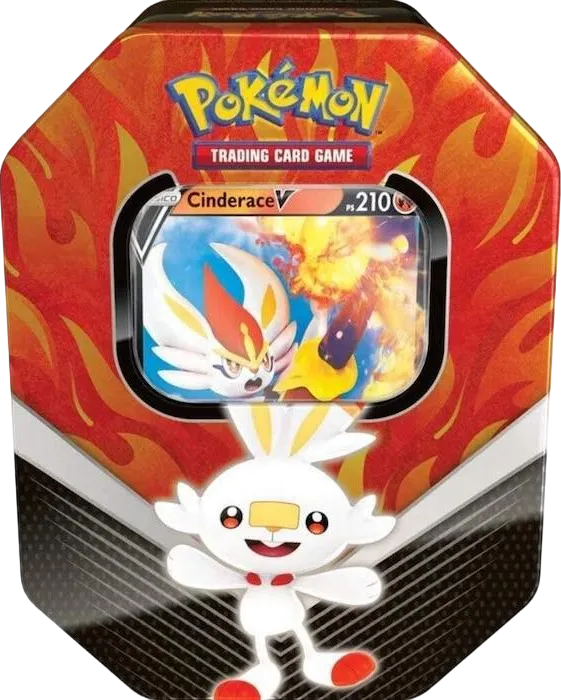 Galar Partners International Tin [Cinderace V] — SWSH01: Sword & Shield Base Set — Pokemon