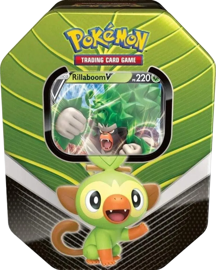 Galar Partners International Tin [Rillaboom V] — SWSH01: Sword & Shield Base Set — Pokemon