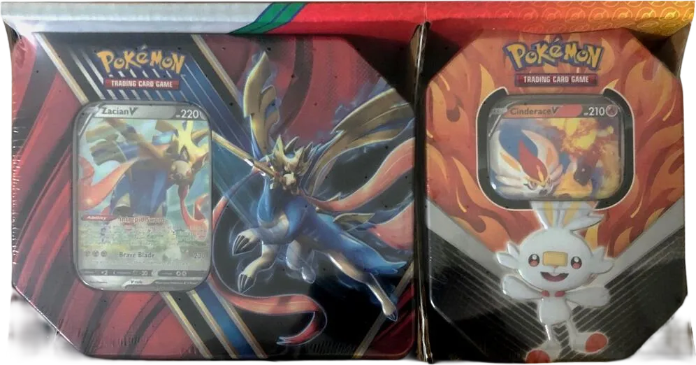 Lot de 2 Pokébox Legends of Galar + Galar Partners : Zacian-V / Pyrobut-V (Exclusivité distributeurs) — SWSH01: Sword & Shield Base Set — Pokemon