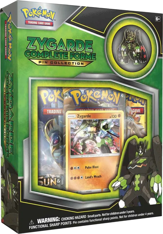 Zygarde Complete Forme Pin Collection — SM Base Set — Pokemon