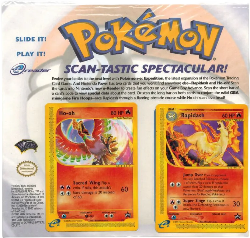 Pack promo Scan-Tastic Spectacular : Ho-Oh et Galopa — WoTC Promo — Pokemon