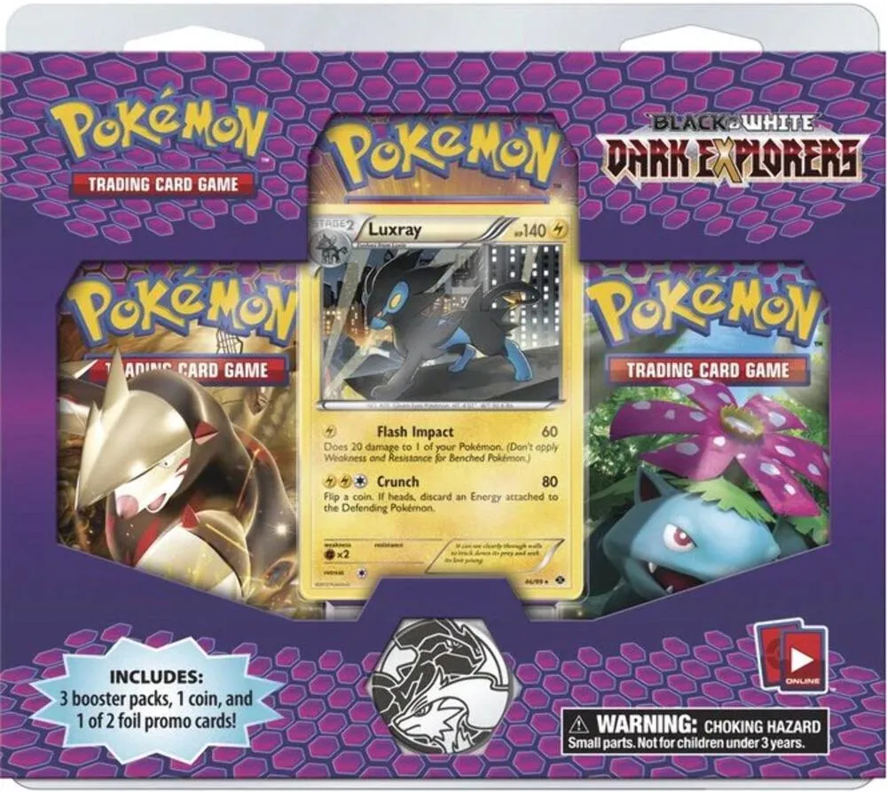 Dark Explorers 3 Pack Blister [Luxray] — Dark Explorers — Pokemon