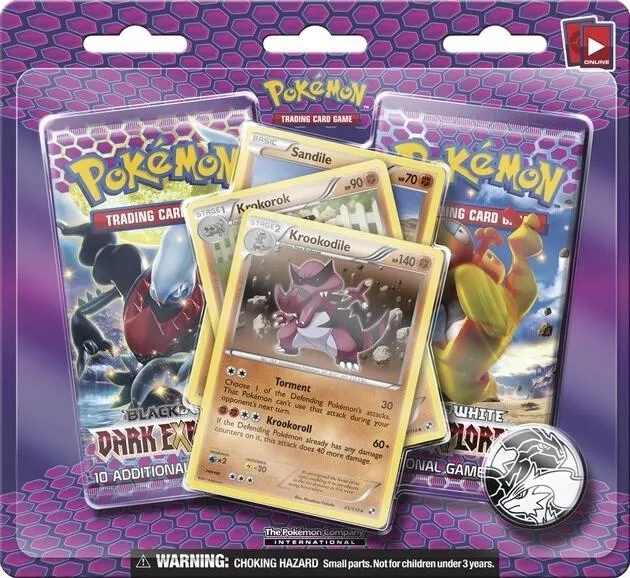 Dark Explorers 3 Pack Blister [Krookodile] — Dark Explorers — Pokemon