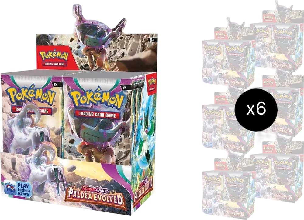 Case de 6 Displays Évolutions à Paldea — SV02: Paldea Evolved — Pokemon