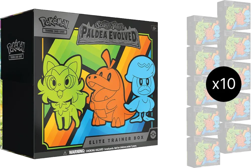 Paldea Evolved Elite Trainer Box Case — SV02: Paldea Evolved — Pokemon