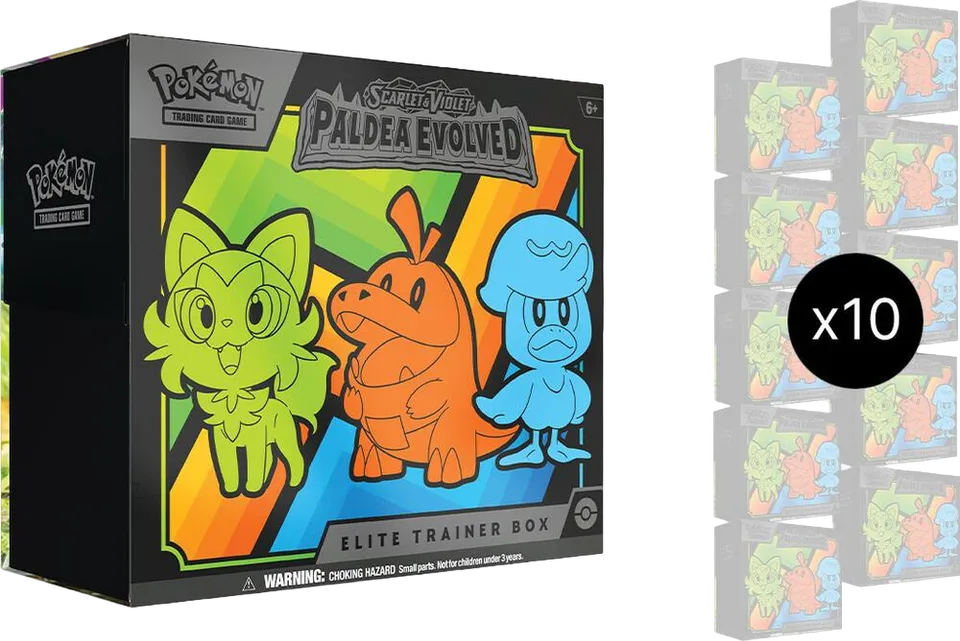 Paldea Evolved Elite Trainer Box Case from SV02: Paldea Evolved - Pokemon