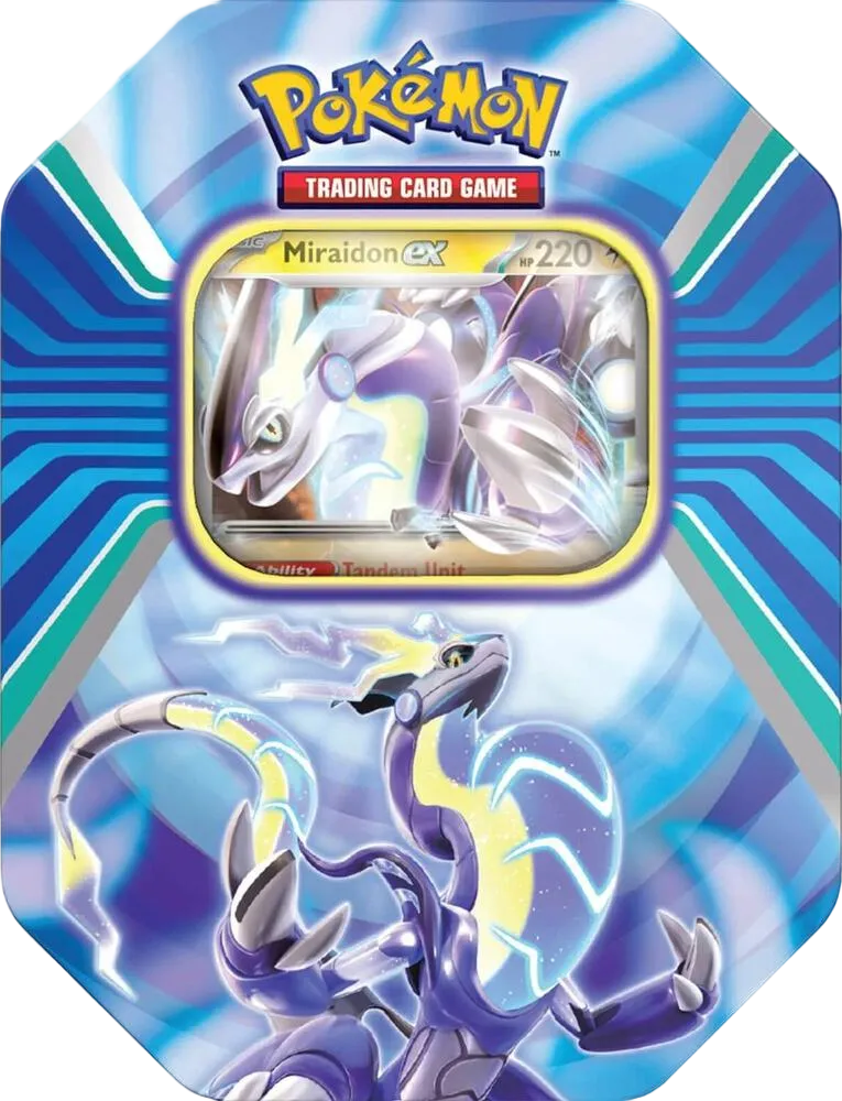 Paldea Legends Tin [Miraidon ex] — Miscellaneous Cards & Products — Pokemon