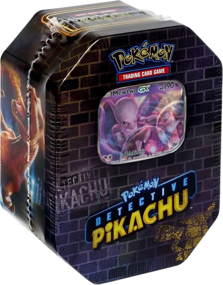 Detective Pikachu Tin [Mewtwo] — Detective Pikachu — Pokemon