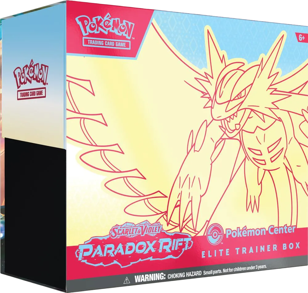 Paradox Rift Pokemon Center Elite Trainer Box (Exclusive) [Roaring Moon] — SV04: Paradox Rift — Pokemon