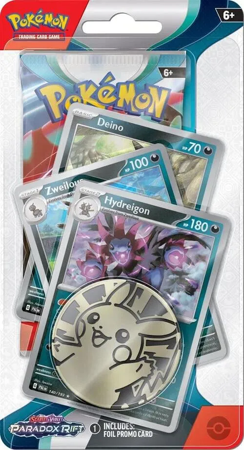 Paradox Rift Premium Checklane Blister [Hydreigon] — SV04: Paradox Rift — Pokemon