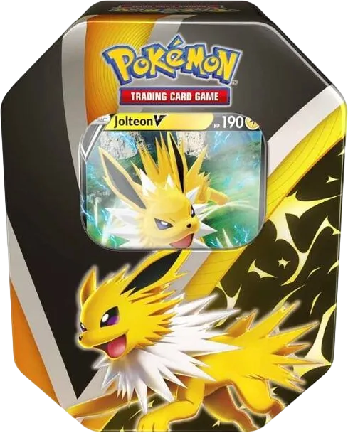 Eevee Evolutions Tin [Jolteon V] (Live Code Card) — Miscellaneous Cards & Products — Pokemon