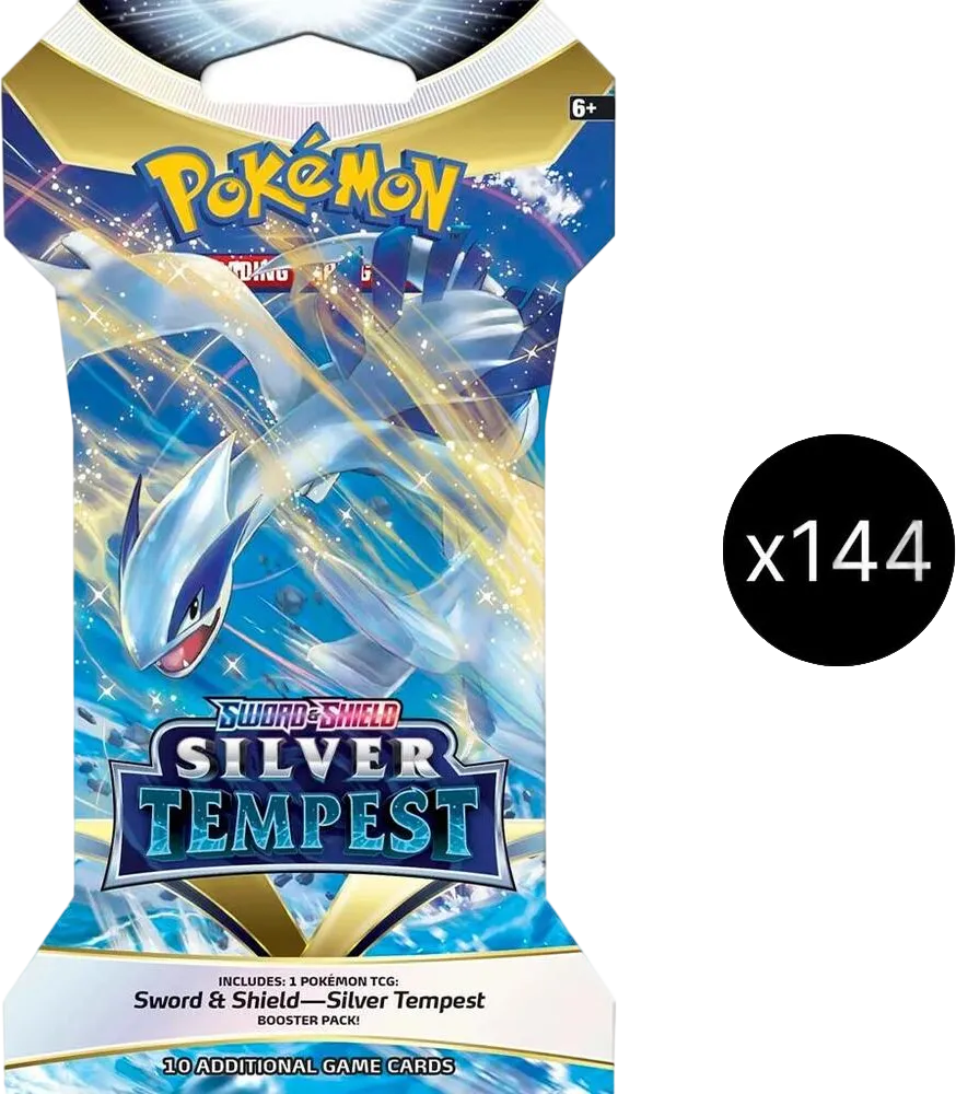 Silver Tempest Sleeved Booster Pack Case — SWSH12: Silver Tempest — Pokemon