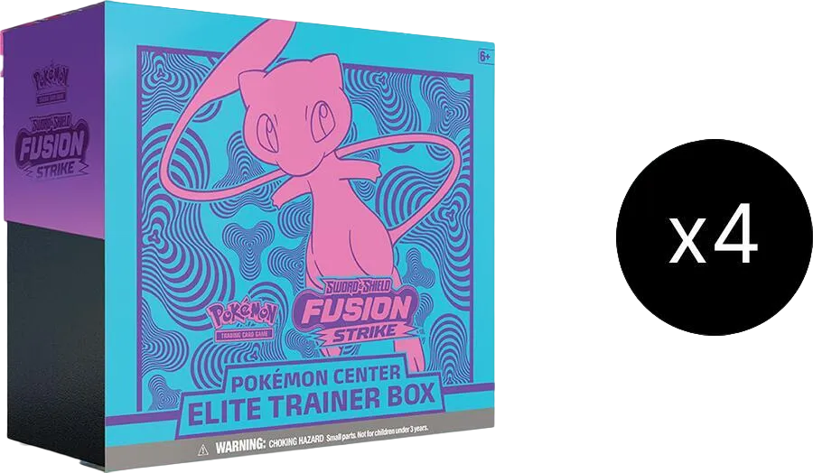 Fusion Strike Pokemon Center Elite Trainer Box Case (Exclusive) — SWSH08: Fusion Strike — Pokemon