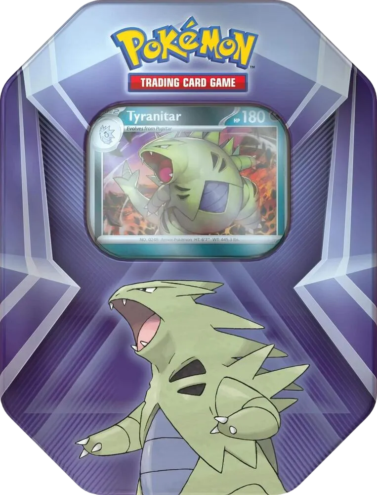Triple Whammy Tin [Tyranitar] — Miscellaneous Cards & Products — Pokémon