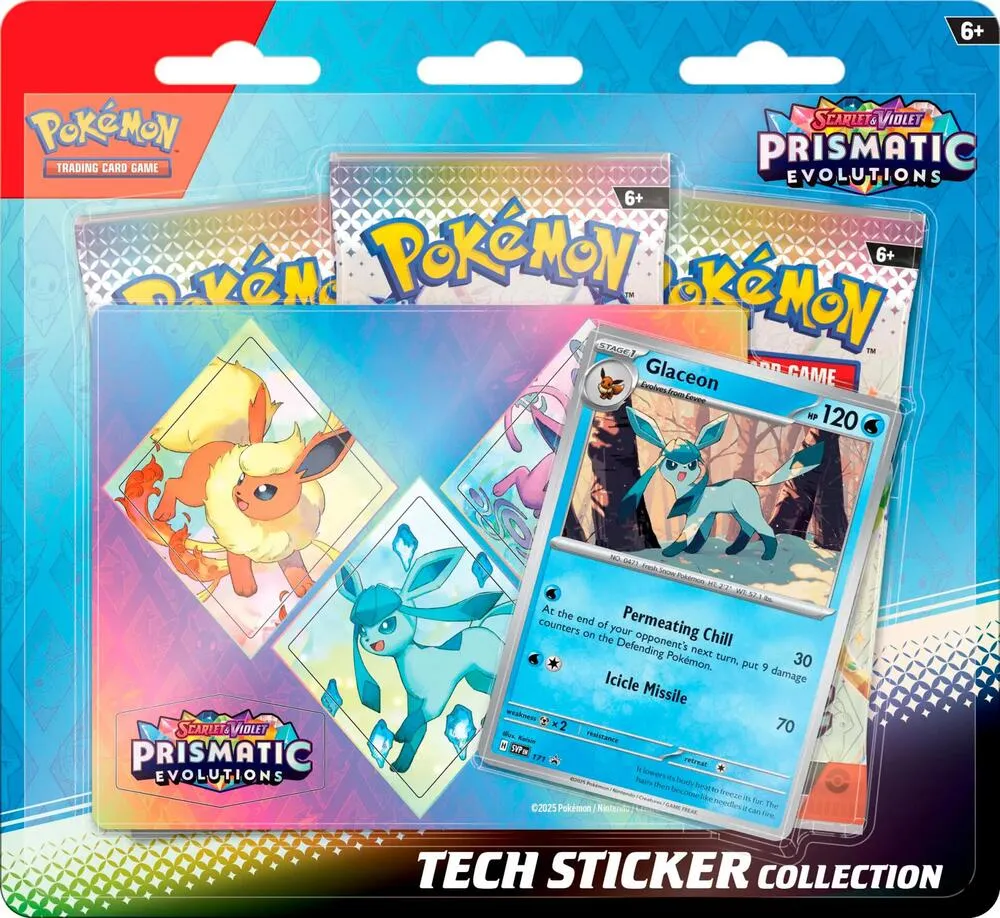 Prismatic Evolutions Tech Sticker Collection [Glaceon] — SV: Prismatic Evolutions — Pokemon