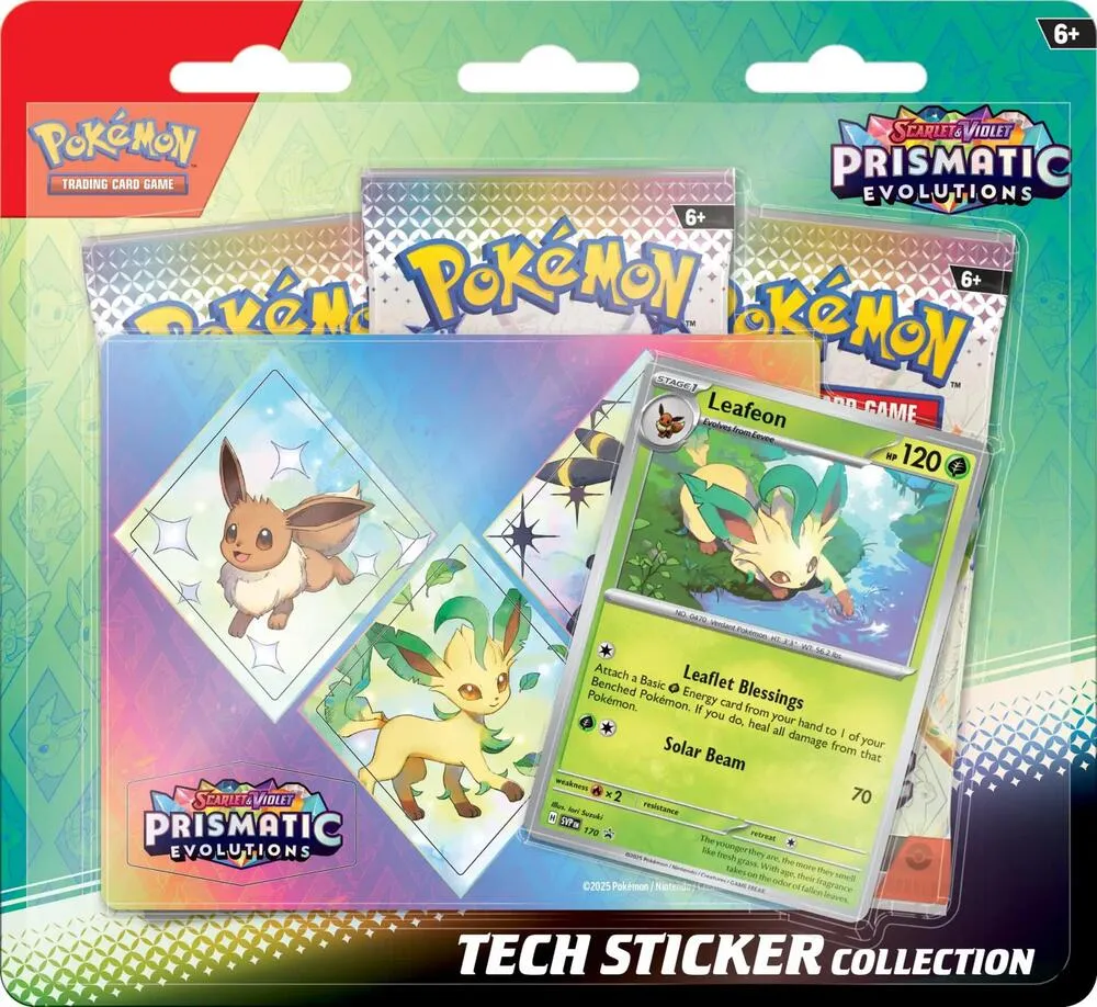 Prismatic Evolutions Tech Sticker Collection [Leafeon] — SV: Prismatic Evolutions — Pokemon