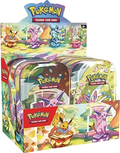 Prismatic Evolutions Mini Tin Display — SV: Prismatic Evolutions — Pokemon