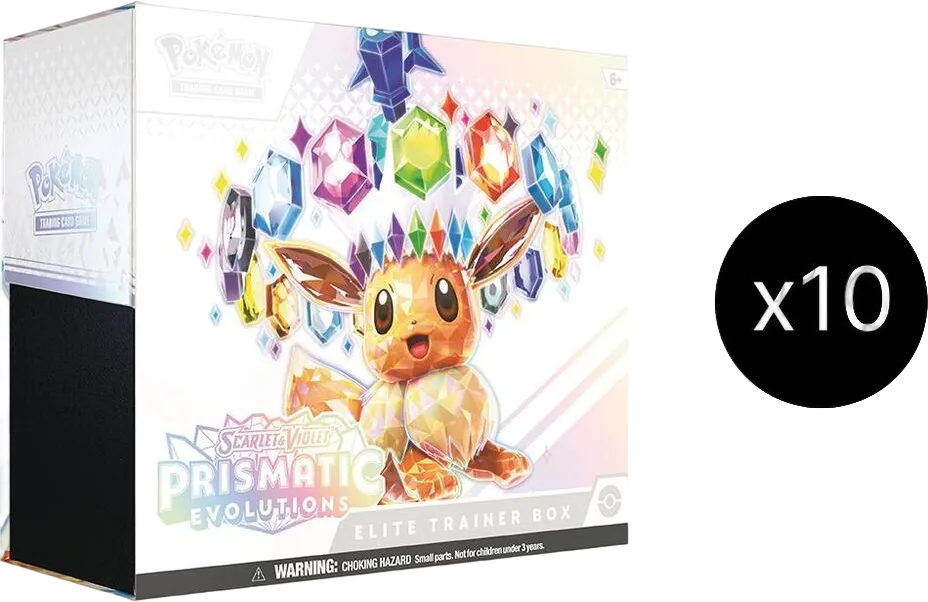 Prismatic Evolutions Elite Trainer Box Case from SV: Prismatic Evolutions - Pokemon