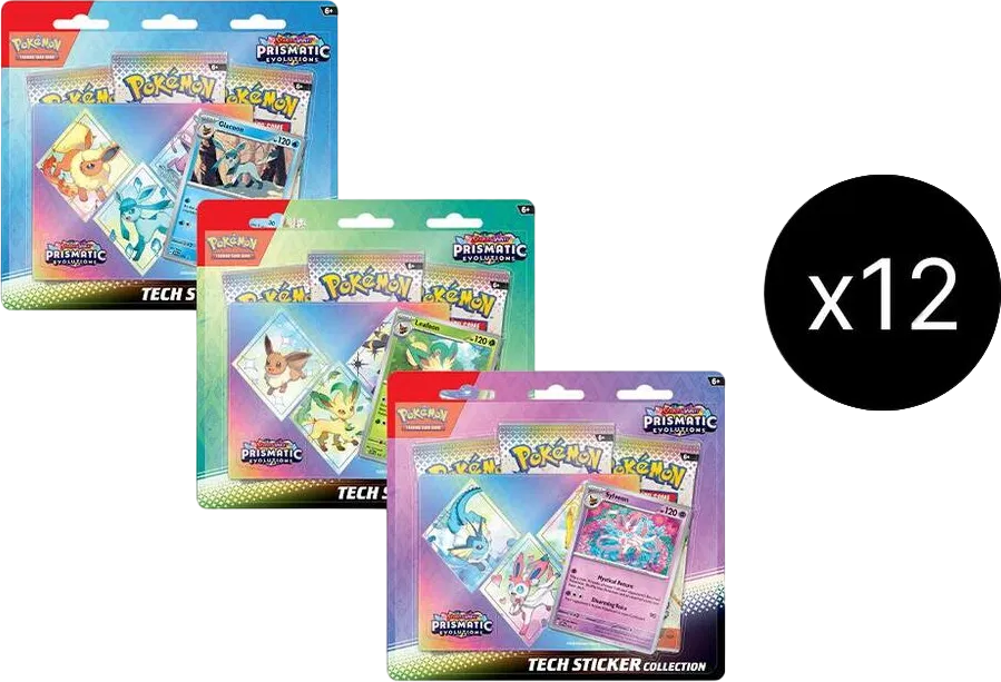 Prismatic Evolutions Tech Sticker Collection Case — SV: Prismatic Evolutions — Pokemon