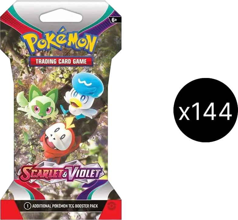 Scarlet & Violet Sleeved Booster Case — SV01: Scarlet & Violet Base Set — Pokemon
