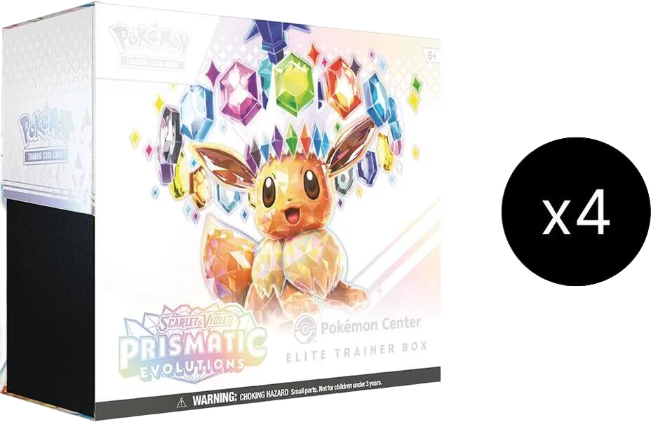 Prismatic Evolutions Pokemon Center Elite Trainer Box (Exclusive) Case — SV: Prismatic Evolutions — Pokemon