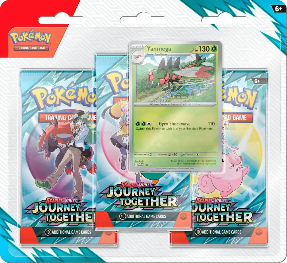Journey Together 3 Pack Blister [Yanmega] — SV09: Journey Together — Pokemon