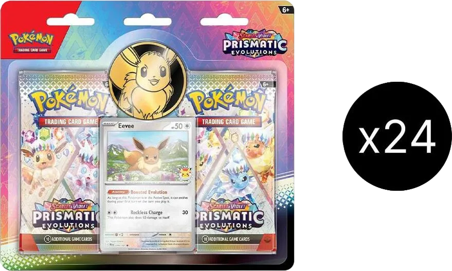Prismatic Evolutions 2-Pack Blister Case — SV: Prismatic Evolutions — Pokemon