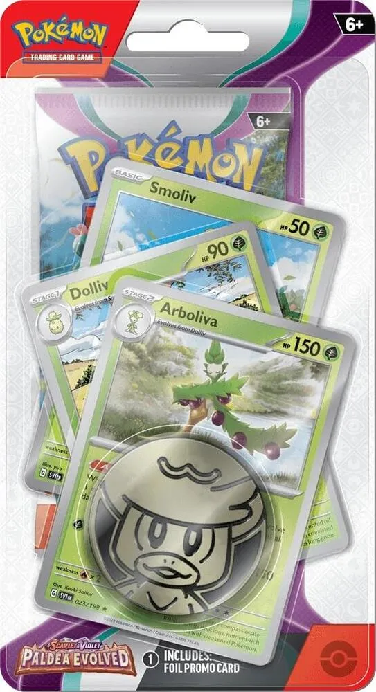 Premium Checklane Blister Évolutions à Paldea : Arboliva — SV02: Paldea Evolved — Pokemon