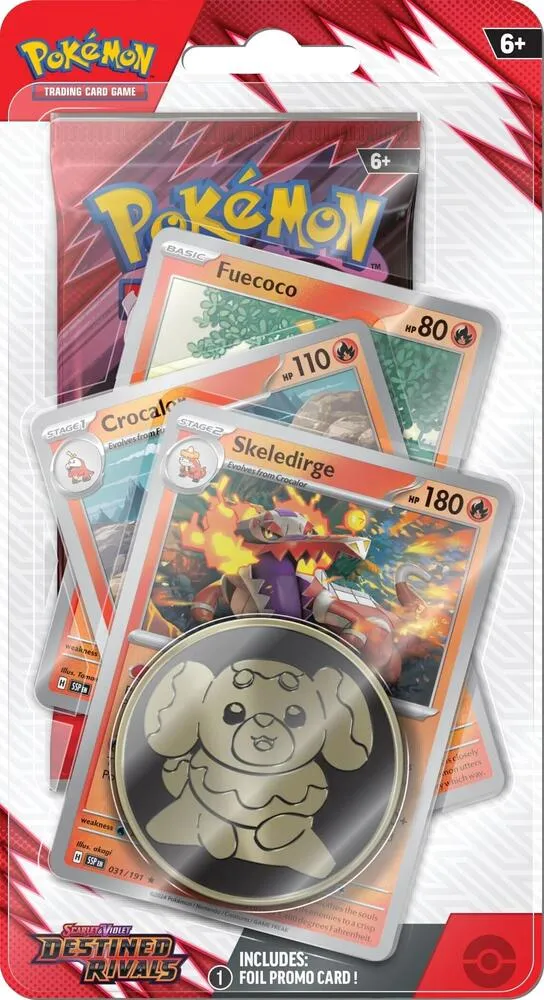 Destined Rivals Premium Checklane Blister [Skeledirge] — SV10: Destined Rivals — Pokemon