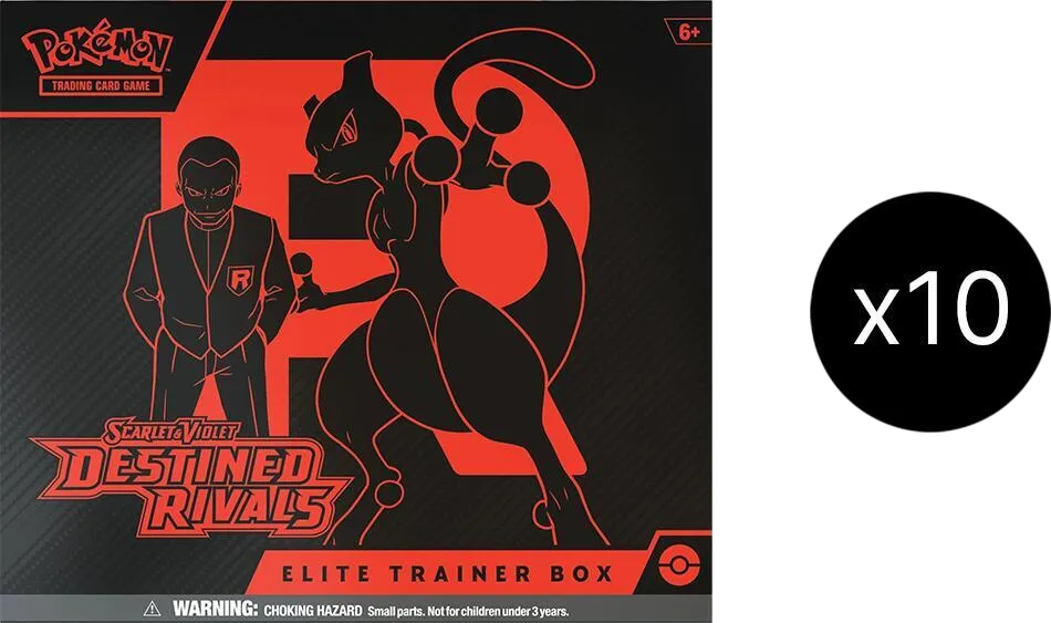 Destined Rivals Elite Trainer Box Case — SV10: Destined Rivals — Pokemon