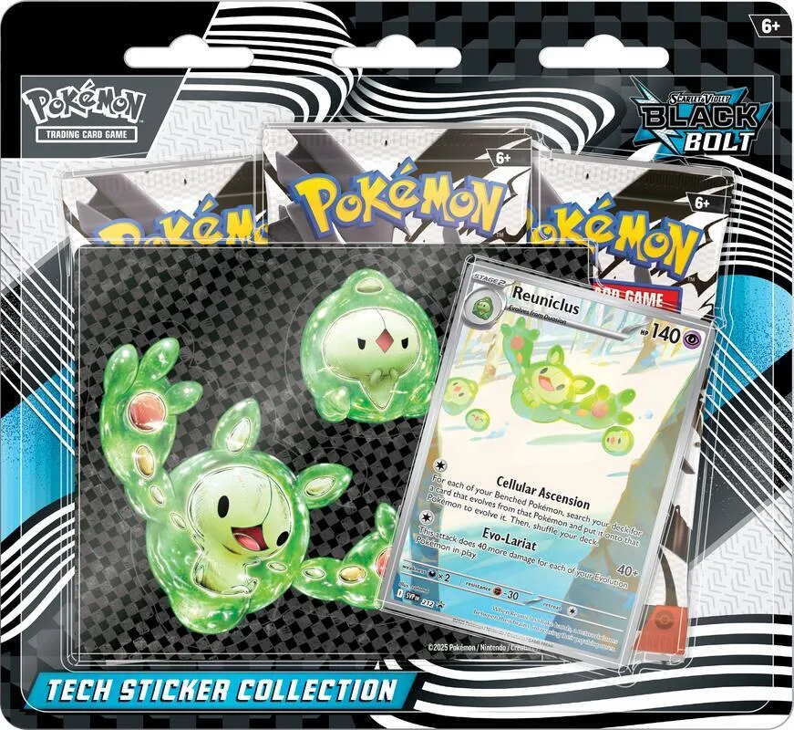 Black Bolt Tech Sticker Collection — SV: Black Bolt — Pokemon