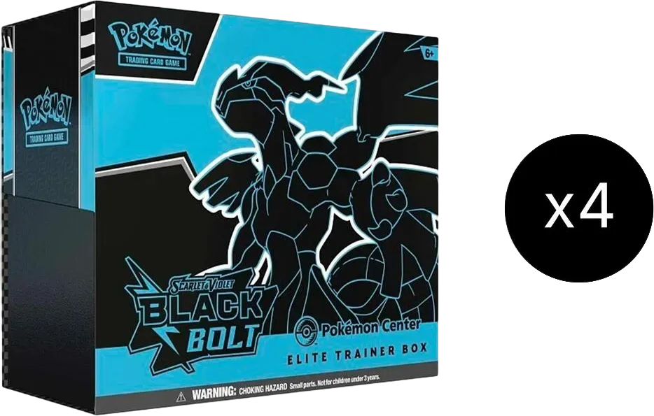 Black Bolt Pokemon Center Elite Trainer Box (Exclusive) Case — SV: Black Bolt — Pokemon