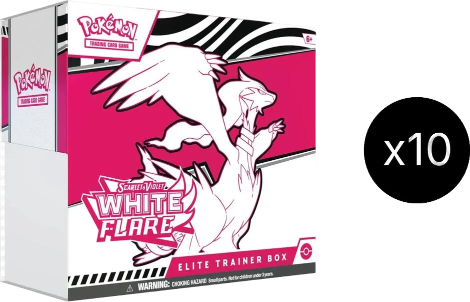 White Flare Elite Trainer Box Case — SV: White Flare — Pokemon