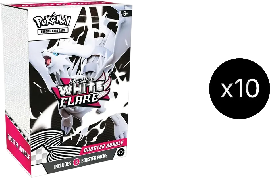 White Flare Booster Bundle Display — SV: White Flare — Pokemon