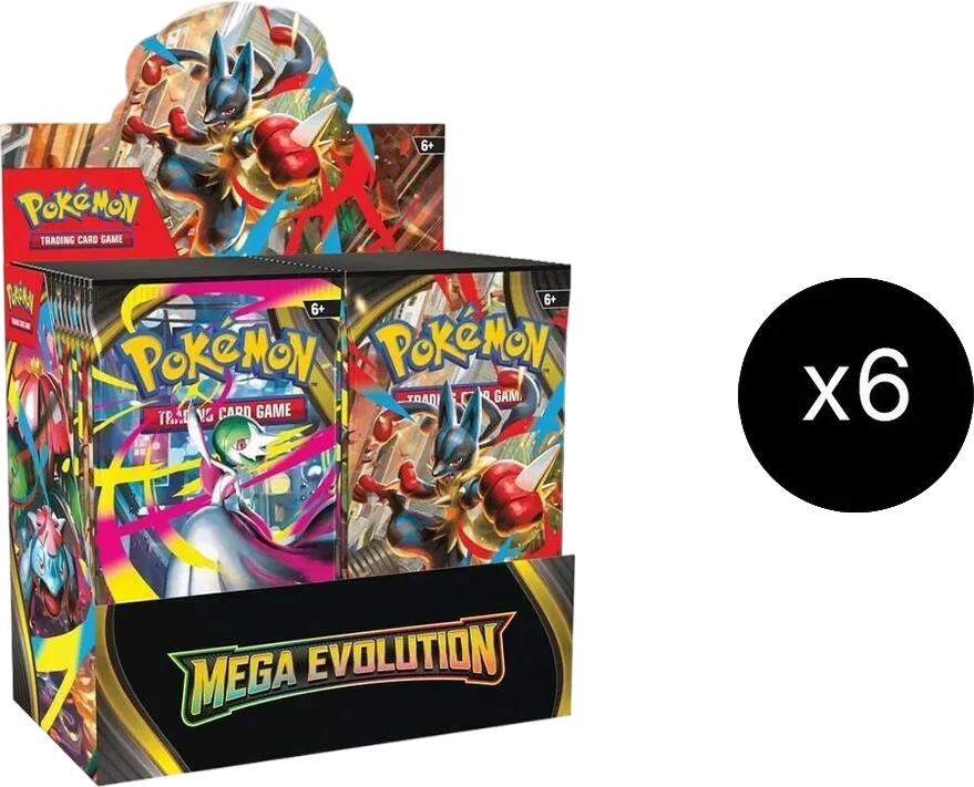Case de 6 Displays Méga-Évolution — ME01: Mega Evolution — Pokemon