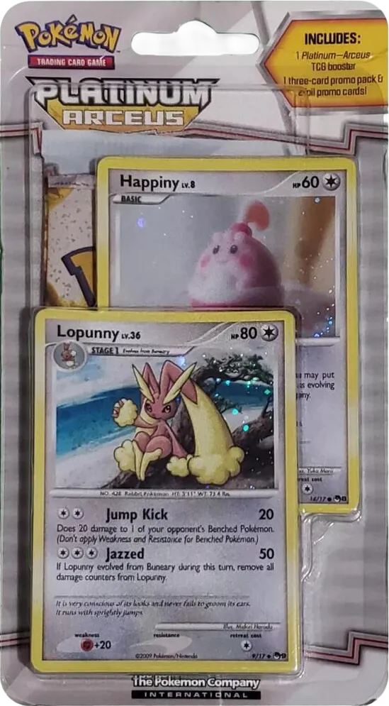 Arceus Blister Pack (Happiny & Lopunny) — Arceus — Pokemon