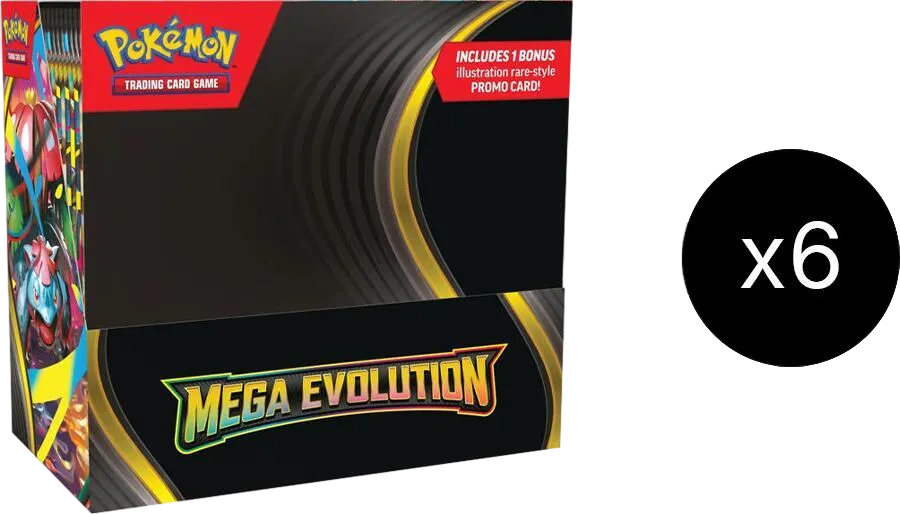 Case de 6 Displays améliorés Méga-Évolution — ME01: Mega Evolution — Pokemon