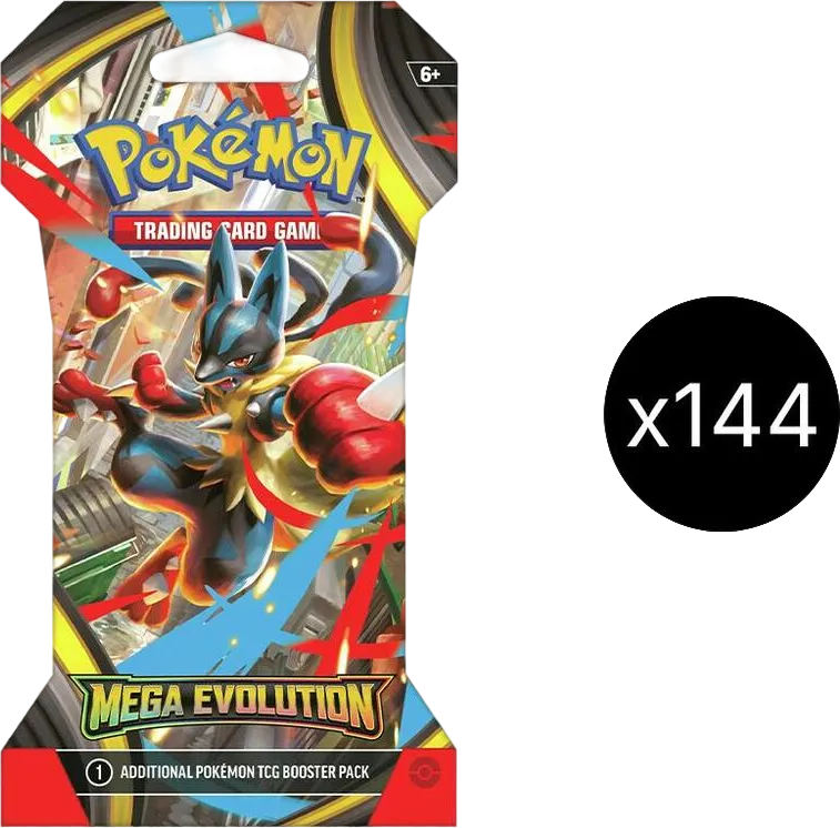 Case de 24 Sleeved Boosters Méga-Évolution — ME01: Mega Evolution — Pokemon