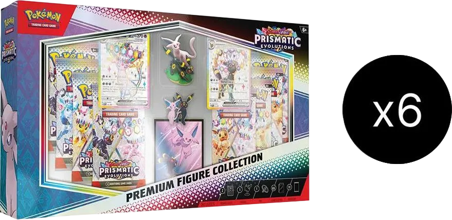 Prismatic Evolutions Premium Figure Collection Case — SV: Prismatic Evolutions — Pokemon