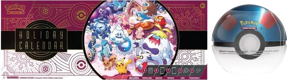 Lot Costco : Calendrier de l'Avent + Pokébox Super Ball — Miscellaneous Cards & Products — Pokemon