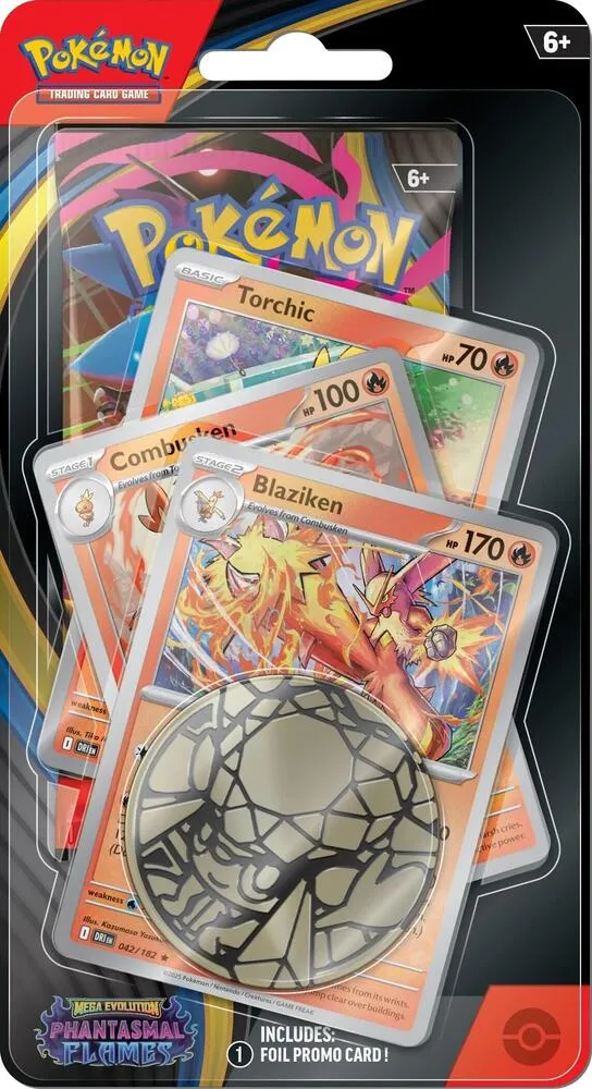 Phantasmal Flames Premium Checklane Blister [Blaziken] — ME02: Phantasmal Flames — Pokemon