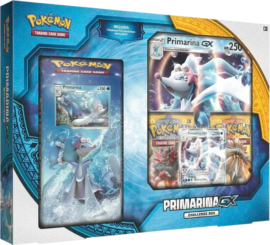 Primarina GX Challenge Box — SM Base Set — Pokemon