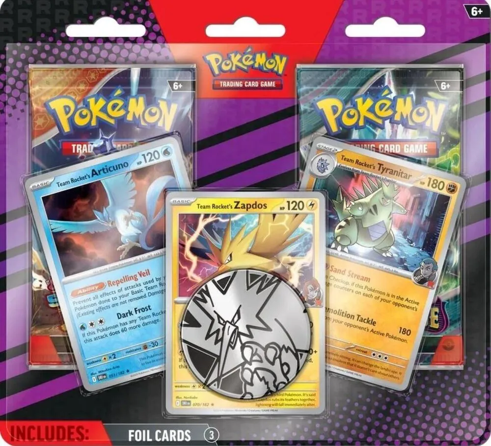 Duopack : Artikodin, Électhor et Tyranocif de la Team Rocket — Miscellaneous Cards & Products — Pokemon