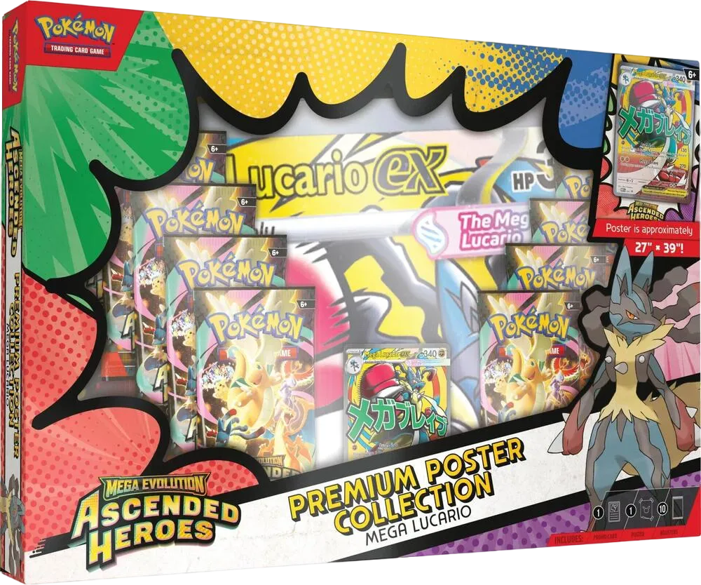 Premium Poster Collection: Mega Lucario — ME: Ascended Heroes — Pokémon