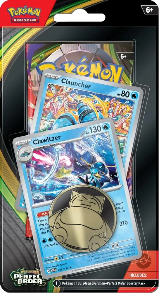 Perfect Order Premium Checklane Blister [Clawitzer Line] — ME03: Perfect Order — Pokemon
