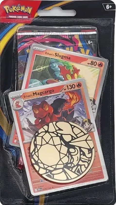 Phantasmal Flames Premium Checklane Blister [Ethan's Magcargo] — ME02: Phantasmal Flames — Pokemon