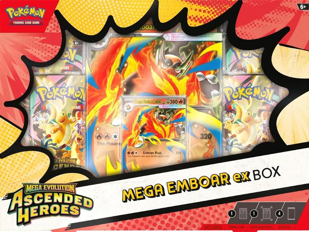 Ascended Heroes Mega Emboar ex Box — ME: Ascended Heroes — Pokémon
