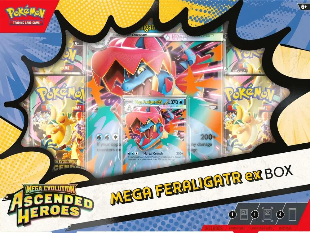 Ascended Heroes Mega Feraligatr ex Box — ME: Ascended Heroes — Pokémon