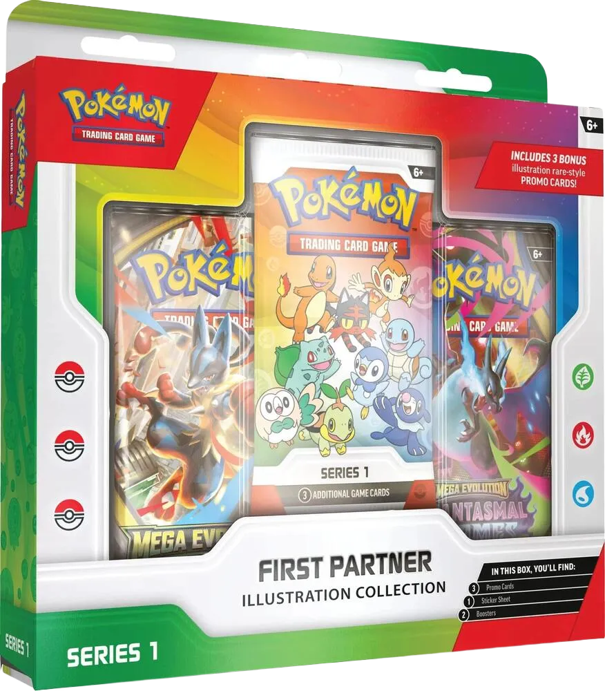 Illustration Collection Premiers Partenaires Série 1 — First Partner Collection 2026 — Pokemon