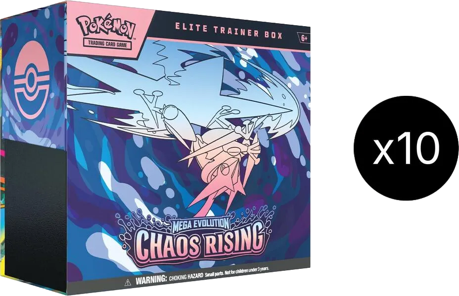 Case de 10 ETB Chaos Ascendant — ME04: Chaos Rising — Pokemon